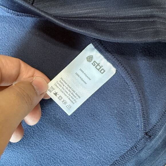 Stio Gannett Peak Half Zip Fleece Pullover Women's XL Blue Lightweight Outerwear - Picture 6 of 10